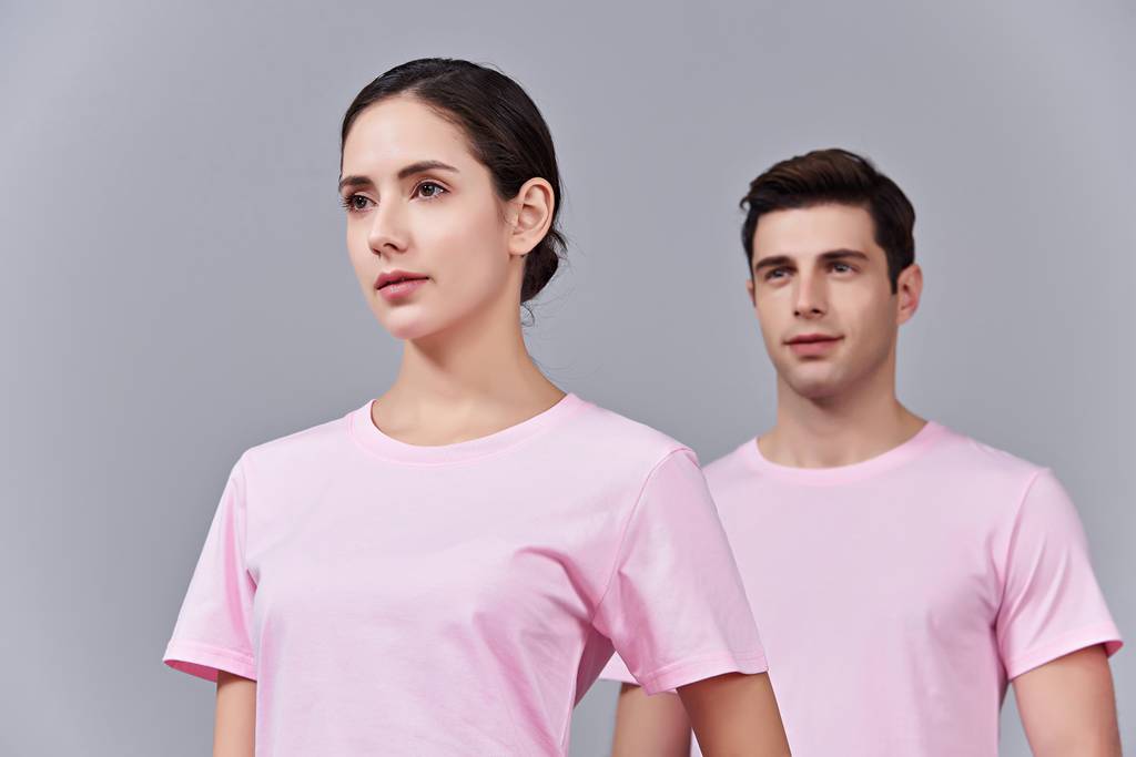 洋氣百搭親子裝 半袖顯瘦 速干圓領(lǐng)文化衫 春夏新品 粉色