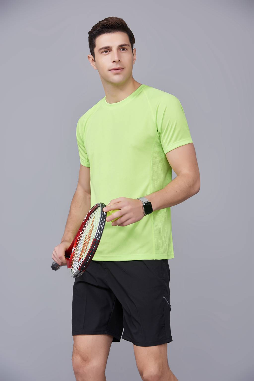 純色T恤  簡(jiǎn)約大方經(jīng)典時(shí)尚  果綠色